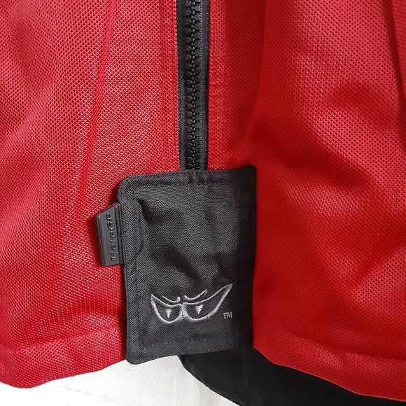 MotoGp Biker Jacket Mens Small Medium Red Motorcycle Dorna Reinforced Padded - Picture 3 of 15